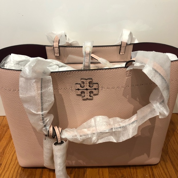 tory burch mcgraw tote pink quartz